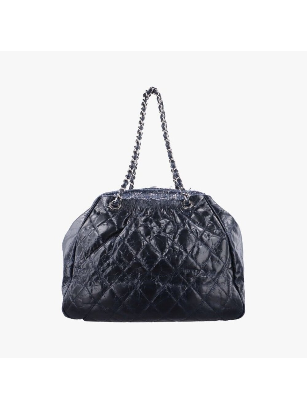 Chanel Quilted Blue Leather